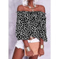 ⏰ Tijdelijke aanbieding Dames Off Shoulder Bloemen Chiffon Blouse | Luchtige Zomer Boho Stijl🌸