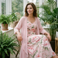 🔥LIMITED AANBIEDING✨ Elegante Bloemenprint Jurkset 2-delig, Zacht & Ademend, Plus Size Beschikbaar🌷