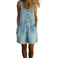 🔥50K+ VERKOCHT HALVE PRIJS💙 Dames losse denim overallshort verstelbare banden & ruime zakken S-2XL