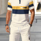 ⏰TIJDELIJKE AANBIEDING✨ Korte mouw poloshirt set combinatie tot boven de knie broek sportief veelzijdig