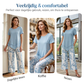 🔥Nu met 50% korting!🌿 Casual set: top met ronde hals en gelaagde details & wijde broek — asymmetrische zoom, print en ademend ✨