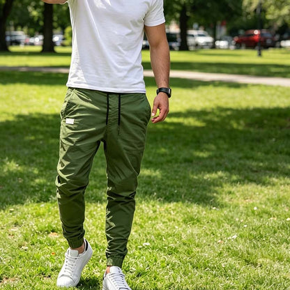 🔥 Bestseller – Heren casual joggingbroek met trekkoord 👖 Elastische taille, comfortabele pasvorm & perfecte dagelijkse stijl ✨