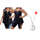 🔥50K+ VERKOCHT🌊 Tweedelige tankini set 🖤 Buikverbergend en onzichtbaar wegglijden