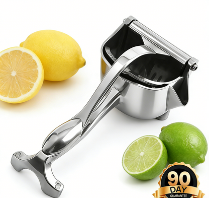 Roestvrijstalen Citruspers™ – Maximale Sapopbrengst | Hendelbediening | Makkelijk Schoon te Maken