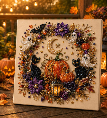 🔥LAATSTE DAG 60% KORTING👻🎃Vroeg voorbereiden Halloween Parelkunst DIY Kit | Handgemaakt met liefde, schattig niet eng✨
