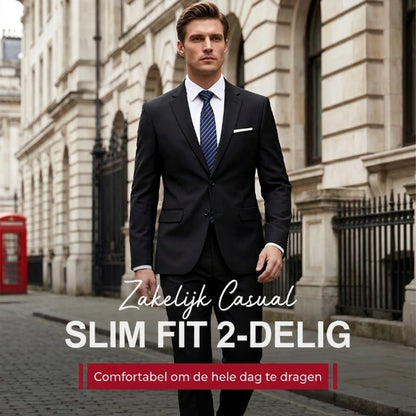 💎 Exclusieve Deal ✨ Tweedelig Herenpak met Moderne Pasvorm 👔 ademend comfort, kreukvrije uitstraling & professionele stijl
