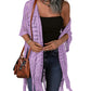 🔥50K+ VERKOCHT | 50% KORTING🌸Boho Korte Mouw Kimono, Ademende Mengstof, Oneindig Combineerbaar☁️