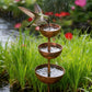 🔥50K+ VERKOCHT | KORTING TOT DE HELFT 💧 Regenopvang tuinpaal metaal, cascade schaaltjes🐦