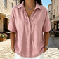 🔥50% KORTING👚 Ramie Blouse – Ademend & Elegant✨