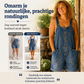 🔥50K+ VERKOCHT HALVE PRIJS💙 Dames losse denim overallshort verstelbare banden & ruime zakken S-2XL