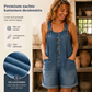 🔥50K+ VERKOCHT HALVE PRIJS💙 Dames losse denim overallshort verstelbare banden & ruime zakken S-2XL