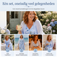 🔥LIMITED AANBIEDING✨ Elegante Bloemenprint Jurkset 2-delig, Zacht & Ademend, Plus Size Beschikbaar🌷