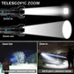 ⚡🔦Oplaadbare LED Zaklamp 160000 Lumen – Tactische Zaklamp met Powerbank & 7 Modi