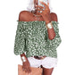 ⏰ Tijdelijke aanbieding Dames Off Shoulder Bloemen Chiffon Blouse | Luchtige Zomer Boho Stijl🌸