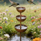 🔥50K+ VERKOCHT | KORTING TOT DE HELFT 💧 Regenopvang tuinpaal metaal, cascade schaaltjes🐦
