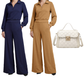✨Gratis verzending🤩 Nieuw Binnen! Damespak met Reversblouse & Wijde Broek – Stijlvol Comfort voor Elke Dag 👗