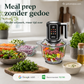 💥NIEUWE TECHNOLOGIE 🏆 Alles-in-één keukenhakker, precieze bediening voor maaltijdprep 🥕t