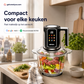 💥NIEUWE TECHNOLOGIE 🏆 Alles-in-één keukenhakker, precieze bediening voor maaltijdprep 🥕t