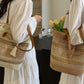 👜 Nieuwe geweven damestas met één schouderriem 🌸 De perfecte accessoire voor een strandvakantie 🏖️🏝️