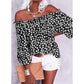 ⏰ Tijdelijke aanbieding Dames Off Shoulder Bloemen Chiffon Blouse | Luchtige Zomer Boho Stijl🌸