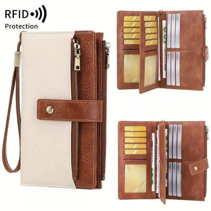 ⏰63% korting!👜🔐Retro RFID-blockerende Tri-fold Portemonnee voor Dames – stijlvol, ruim & veilig