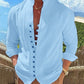 🔥 50% KORTING 👕 Heren Linnen Overhemd met Knoopsluiting – Ademend, Licht & Perfect voor Zomerse Vrije Looks 🌊