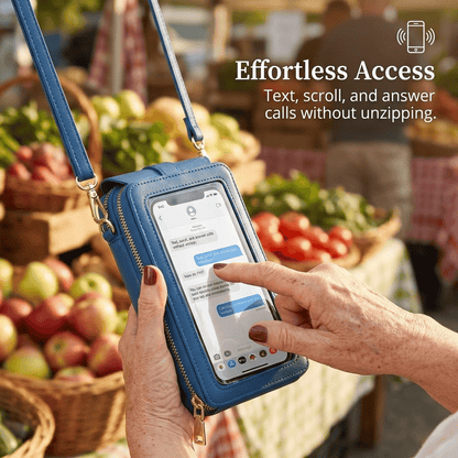 Stijlvol Crossbody Telefoontasje voor Dames met Touchscreen Venster