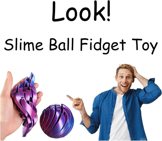 🎁🎅 Kerstactie — 50% KORTING 🥹 3D-geprinte Slime Ball Fidget Toy