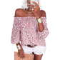 ⏰ Tijdelijke aanbieding Dames Off Shoulder Bloemen Chiffon Blouse | Luchtige Zomer Boho Stijl🌸