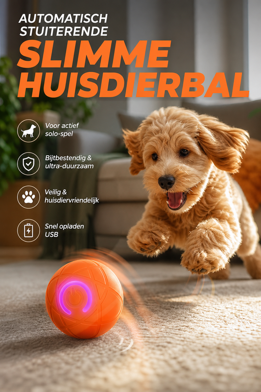 🥳 50K+ VERKOCHT🐶🐱 Slimme Speelbal 🐾 Houdt je huisdier actief & voorkomt verveling