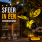 🔥50K+ VERKOCHT⏰ KORTING 50%🐝 Zonne Bij Tuinlamp, hartvleugel metaaldecoratie