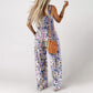 🔥Casual printjumpsuit voor dames | Comfortabele, wijde pijpen en dunne bandjes🌼