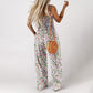 🔥Casual printjumpsuit voor dames | Comfortabele, wijde pijpen en dunne bandjes🌼