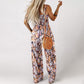 🔥Casual printjumpsuit voor dames | Comfortabele, wijde pijpen en dunne bandjes🌼