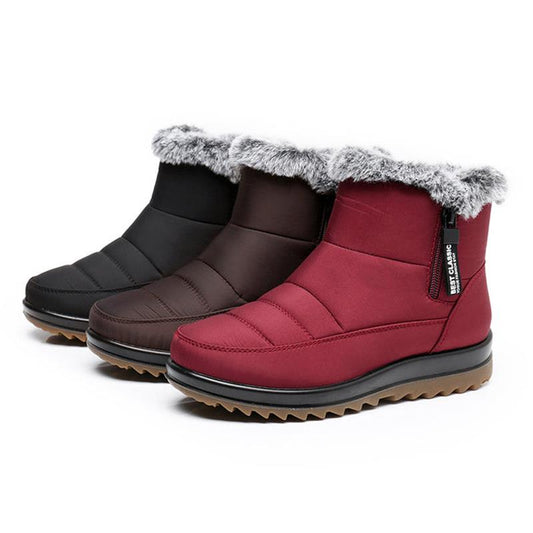 👢 Dames Waterdichte Winterlaarzen – Warme Gevoerde Katoenen Boots met Comfortabele Pasvorm & Antislip Design ❄️
