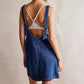 🔥 50% KORTING 👗 Denim Rugloze Jurk met Zakken ✨