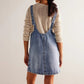 🔥 50% KORTING 👗 Denim Rugloze Jurk met Zakken ✨