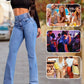 🔥 50% KORTING ✨ Dames High Waist Stretch Flared Jeans – Beenverlengend Effect & Comfortabele Pasvorm 👖