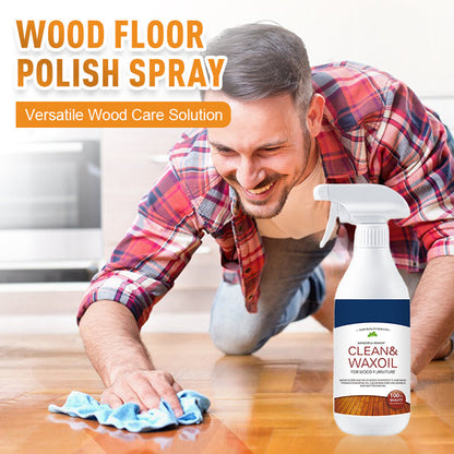 ⏳ Tijdelijke aanbieding 🔥 Reinigings- en polijstspray voor houten vloeren✨ Diepe verzorging & snel droog✨