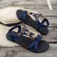 👡 TIJDELIJKE AANBIEDING: 50% KORTING! 🌸 Platte sandalen met ronde neus voor dames – Ademend, verstelbaar, bohemien-charm ✨