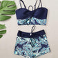🔥50K+ VERKOCHT 50% KORTING🏖️Hoge taille tweedelig badpak boxershort sneldrogend mengstof