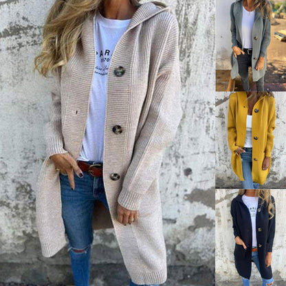 🔥 LAATSTE DAG 50% KORTING ✨ Damesvest met Knopen & Capuchon 🧥 Zachte Warmte, Casual Elegantie & Comfortabele Pasvorm