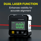 🔧 4-Zijdige Magnetische Digitale Hoekmeter met Laser – Precisie en Gemak in Één!📏✨