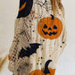 🎃 Halloween Favoriet ✨ Dames Gebreide Trui met Vleermuismouwen 🦇 Losse Pasvorm, Comfortabel & Unieke Halloweenstijl