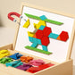🎁Vroege kerstuitverkoop 50% KORTING🔥Houten magnetische patroonblokkenpuzzel set🧩