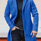 🧥 Stijlvolle Keuze ✨ Herenjas met Enkele Rij Knopen 👔 Effen Design, Tijdloze Uitstraling & Comfortabele Pasvorm