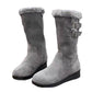 Warme, met pluche gevoerde halfhoge snowboots voor dames