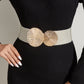 Vintage gouden gesp hoge elastische riem voor dames🎁