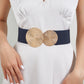 Vintage gouden gesp hoge elastische riem voor dames🎁