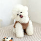 Pluche beerontwerp vest voor kleine honden